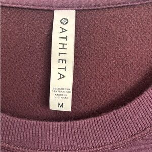 Athleta Maroon Crewneck Sweatshirt